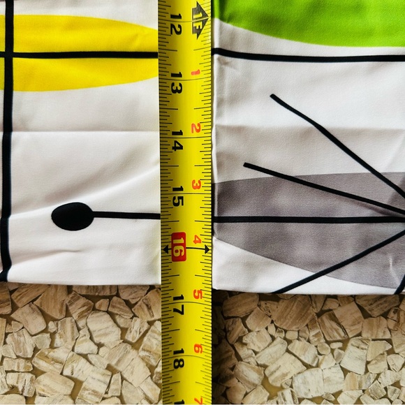 Mid Mod print pillow case cover hidden zipper cover only - Picture 5 of 6